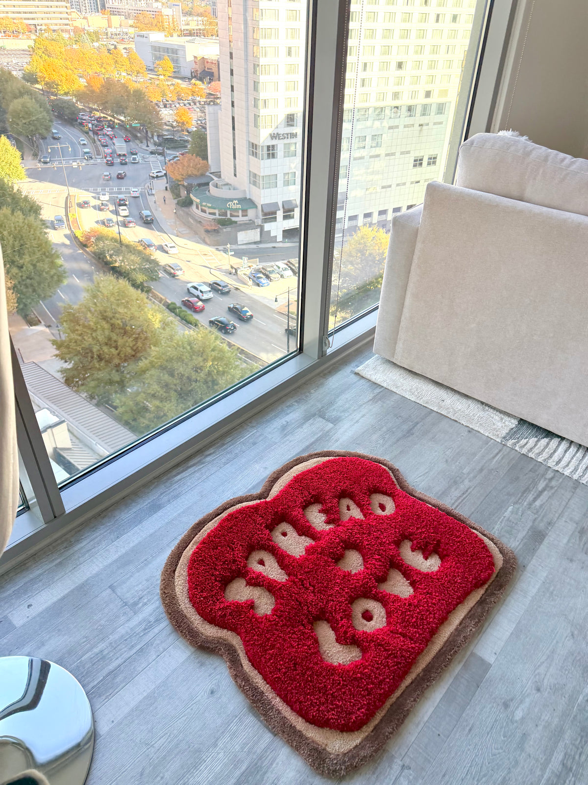 Spread Love Rug – Jelly Toast