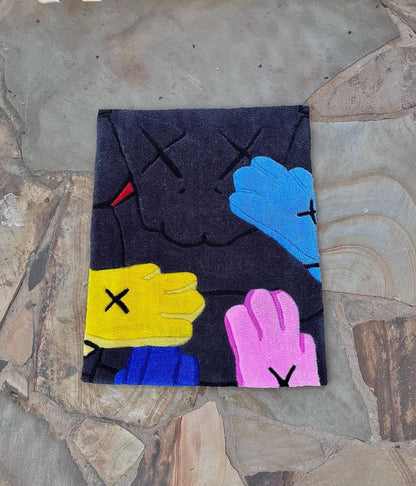 Kaws colorful gloves