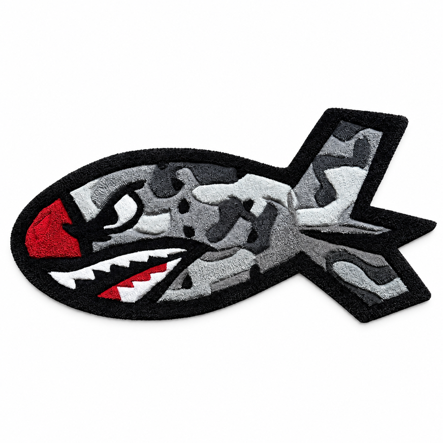 Camo Shark Bomb Rug