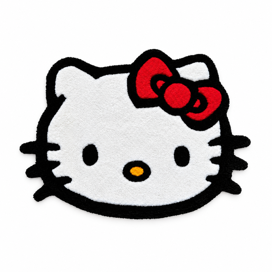 Hello Kitty Face Rug — Made to Order