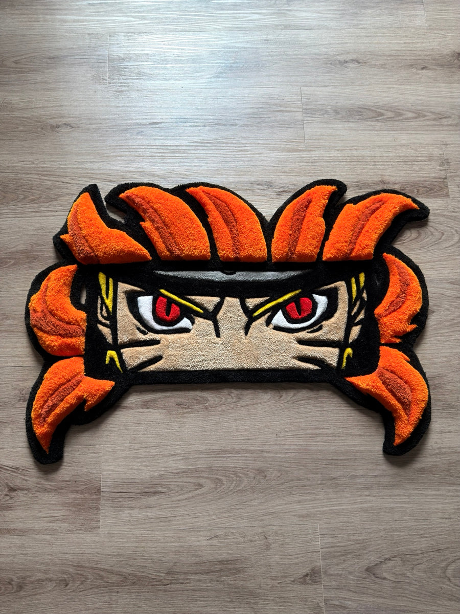 Naruto Eyes Flame Rug